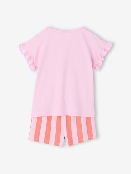 Pack of 2 girls' short-sleeved pyjamas rose - vertbaudet enfant 