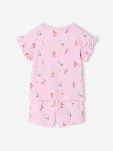 Pack of 2 girls' short-sleeved pyjamas rose - vertbaudet enfant 
