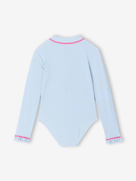 Girl's UV Protection swimsuit aqua green - vertbaudet enfant 