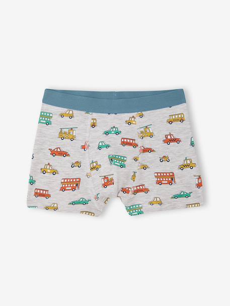 Pack of 5 boys' boxers with a circuit print ecru - vertbaudet enfant 