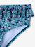Girl's floral two-piece swimsuit emerald green - vertbaudet enfant 