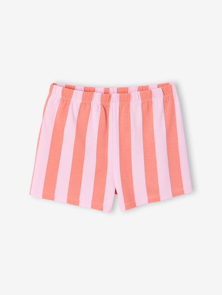 Pack of 2 girls' short-sleeved pyjamas rose - vertbaudet enfant 