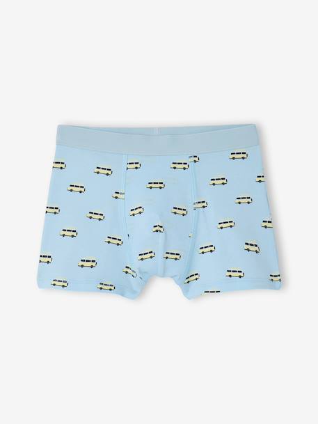 Pack of 5 Van boxers aqua green - vertbaudet enfant 