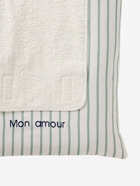 Cover for Changing Mattress, Hanoi multicoloured+printed beige+sage green+WHITE LIGHT ALL OVER PRINTED - vertbaudet enfant 