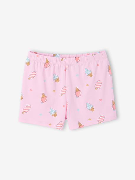 Pack of 2 girls' short-sleeved pyjamas rose - vertbaudet enfant 