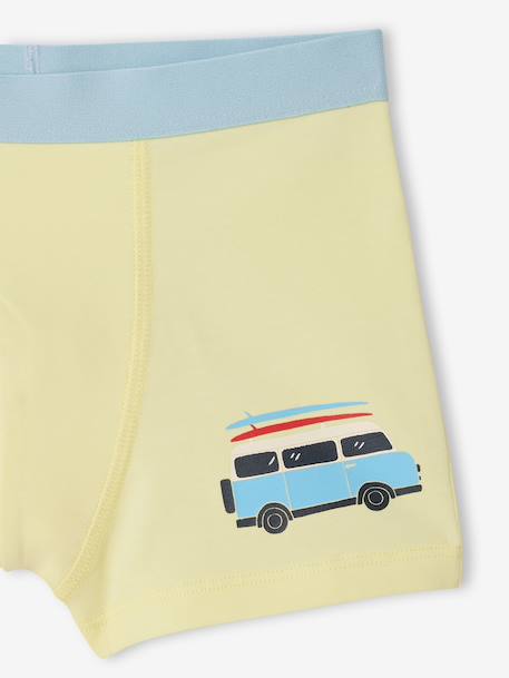 Pack of 5 Van boxers aqua green - vertbaudet enfant 