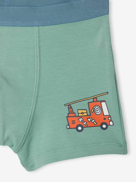 Pack of 5 boys' boxers with a circuit print ecru - vertbaudet enfant 