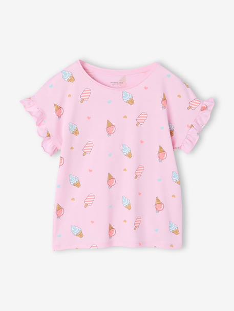 Pack of 2 girls' short-sleeved pyjamas rose - vertbaudet enfant 