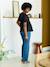 Broderie Anglaise Maternity and Nursing Blouse black+khaki - vertbaudet enfant 