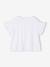 Girl's t-shirt with embroidered details coral+ecru+khaki - vertbaudet enfant 