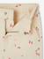 Girl's wide-leg cherry print cotton trousers vanilla - vertbaudet enfant 