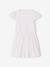 Girl's two-fabric skater dress white - vertbaudet enfant 