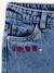 Girls' embroidered floral Mom jeans light blue+medium blue - vertbaudet enfant 