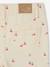Girl's wide-leg cherry print cotton trousers vanilla - vertbaudet enfant 