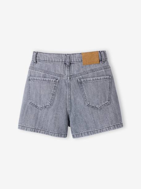 Children's denim cotton shorts denim grey+medium blue - vertbaudet enfant 