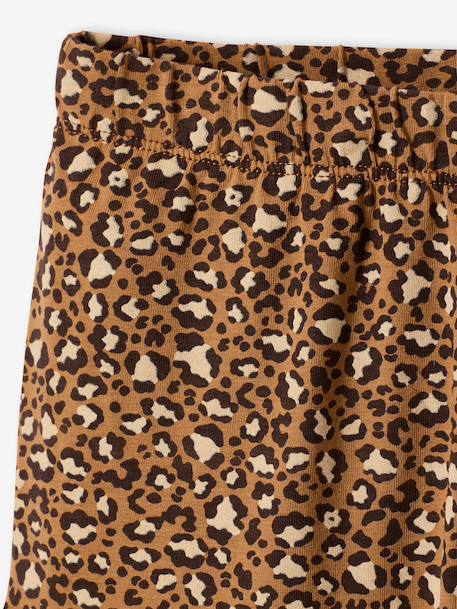 Printed long leggings brown - vertbaudet enfant 