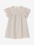 Cotton Gauze Dress with Floral Print, for Girls beige+pale pink+printed beige+vanilla - vertbaudet enfant 