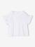 Girl's t-shirt with embroidered details coral+ecru+khaki - vertbaudet enfant 