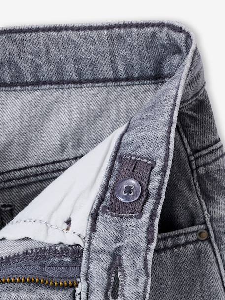 Children's denim cotton shorts denim grey+medium blue - vertbaudet enfant 
