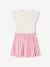 2-in-1-Effect Dress for Girls beige+ecru+indigo+pale pink+striped pink - vertbaudet enfant 