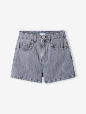 Fille-Short enfant en denim coton