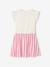 2-in-1-Effect Dress for Girls beige+ecru+indigo+pale pink+striped pink - vertbaudet enfant 