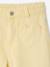 Girl's wide-leg trousers with heart pockets pale yellow+rosy - vertbaudet enfant 