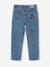 Girls' embroidered floral Mom jeans light blue+medium blue - vertbaudet enfant 