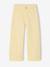 Girl's wide-leg trousers with heart pockets pale yellow+rosy - vertbaudet enfant 