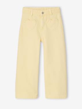 Fille-Pantalon large fille poches cœur