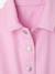 Girl's belted dress in cotton twill mauve - vertbaudet enfant 