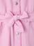 Girl's belted dress in cotton twill mauve - vertbaudet enfant 