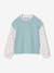 Girl's 2-in-1 jumper with sleeves grey blue+rose - vertbaudet enfant 