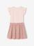 2-in-1-Effect Dress for Girls beige+ecru+indigo+pale pink+striped pink - vertbaudet enfant 