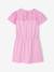 Girls' dress with English embroidery details coral+lilac+mauve+pale blue+sage green - vertbaudet enfant 