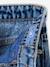 Girls' embroidered floral Mom jeans light blue+medium blue - vertbaudet enfant 