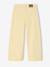 Girl's wide-leg trousers with heart pockets pale yellow+rosy - vertbaudet enfant 