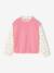 Girl's 2-in-1 jumper with sleeves grey blue+rose - vertbaudet enfant 