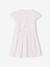 Girl's two-fabric skater dress white - vertbaudet enfant 