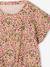 Blouse with short sleeves almond green+printed white - vertbaudet enfant 