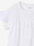 Girl's t-shirt with embroidered details coral+ecru+khaki - vertbaudet enfant 