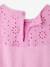 Girls' dress with English embroidery details coral+lilac+mauve+pale blue+sage green - vertbaudet enfant 