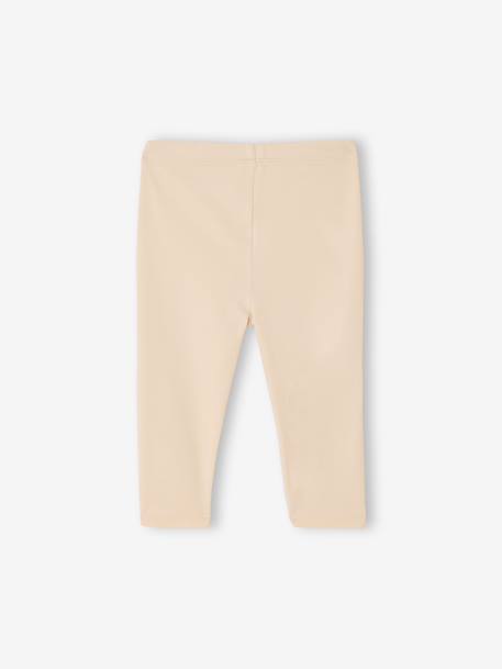 Baby Girls' Pack of 2 Long Leggings Blue+ochre+pecan nut - vertbaudet enfant 