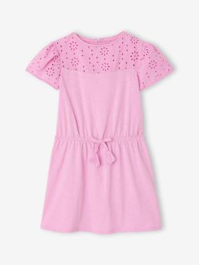 -Robe détails en broderie anglaise fille