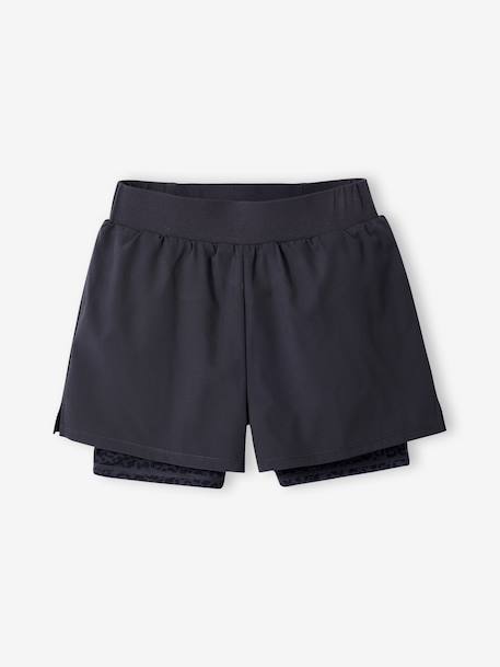 Girl's sports shorts black - vertbaudet enfant 