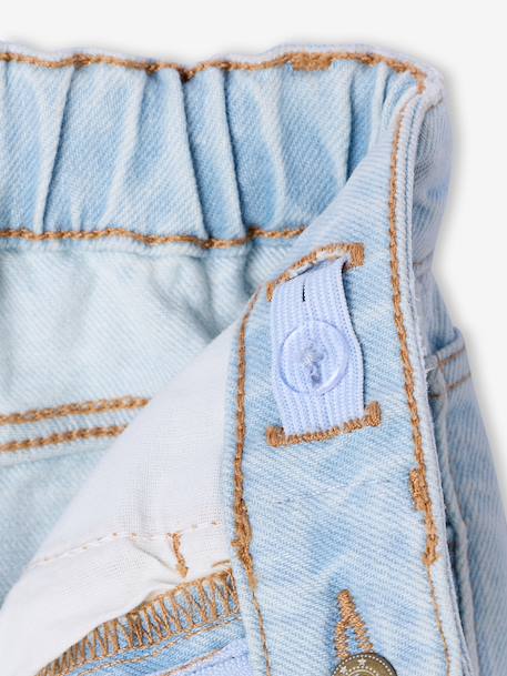 Wide Leg Jeans for Girls black denim+bleached denim+brut denim+denim grey+medium blue+stone - vertbaudet enfant 