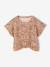 Blouse with short sleeves almond green+printed white - vertbaudet enfant 