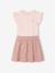 2-in-1-Effect Dress for Girls beige+ecru+indigo+pale pink+striped pink - vertbaudet enfant 