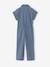 Striped girl's jumpsuit striped blue - vertbaudet enfant 