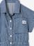 Striped girl's jumpsuit striped blue - vertbaudet enfant 